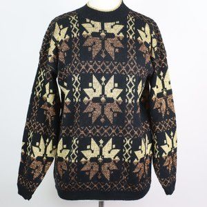 NWT Vintage Rose Womens Large Winter Snowflake Sweater